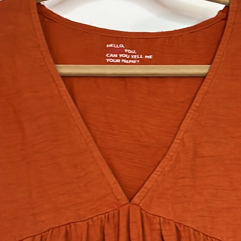 Leon & Harper orange dress - Picture 2 of 3